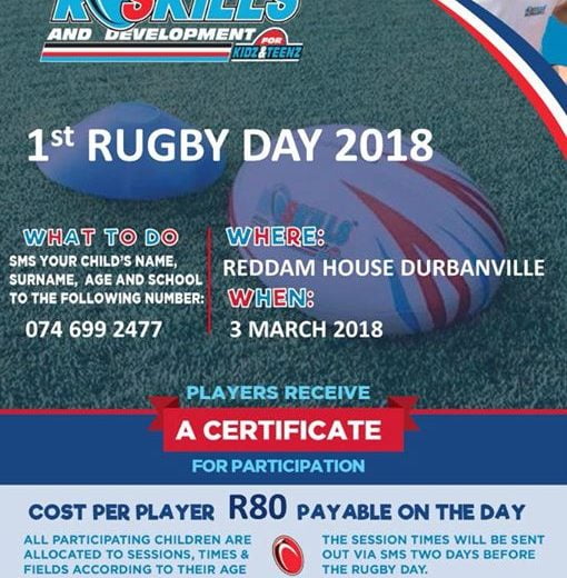 Make Sure Not To Miss Our 1st Rugby Day Of 2018 In The Northern…