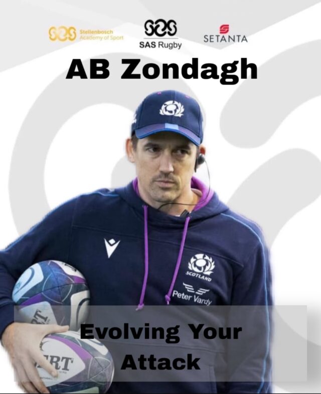 Former Junior Springbok coach and international attack coach @abzondagh joins the SAS Rugby Coaches Seminar to speak on Evolving Your Attack: Lessons from a Journey Abroad.

Fresh perspectives from the global game on how to break the line and stay ahead. Register now. https://www.sasrugby.com/programmes/coaches-seminar/#apply