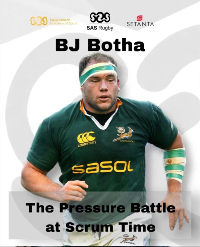 Former Springbok and Sharks prop @bj_botha joins the SAS Rugby Coaches Seminar to speak on The Pressure Battle at Scrum Time.

Technique, mindset and dominance where it matters most. Secure your spot today https://www.sasrugby.com/programmes/coaches-seminar/#apply 

A must for any coach serious about growth. Register now.

#SASRugby #CoachesSeminar #BJBotha
